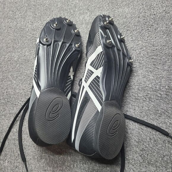 ASICS Hyper MD 7 Track Shoes Mens Size 9 Black White Spikes G502J Isaiah 41:10 - Picture 7 of 11